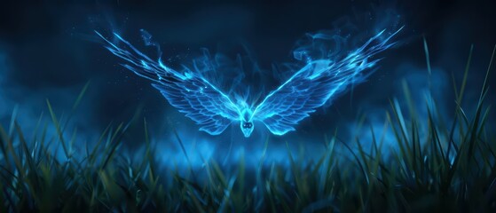 A supernatural scene features majestic