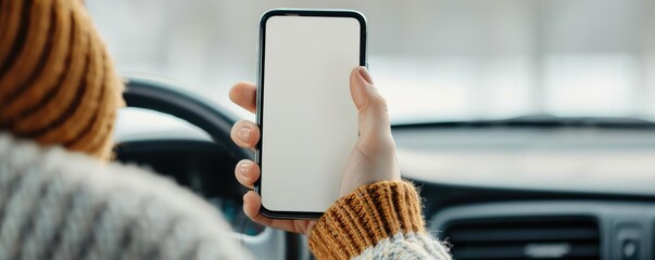 Driver using app to file repair claim, insurance policy, digital convenience