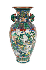 antique vase isolated on white