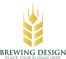 Wheat Care logo designs concept vector, Agriculture Grain logo designs