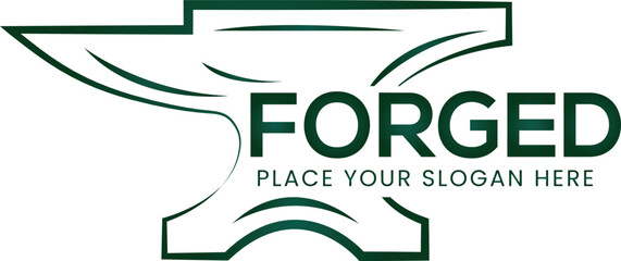 Forged mechanical engineering logo design