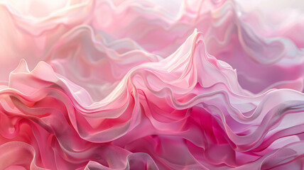 Obraz premium Pink gradient, organic and flowing forms, multi-layered, nostalgic charm
