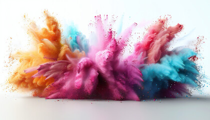 Holi Powder Explosion Abstract Concept
