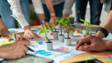 Fototapeta premium Entrepreneurship startup planning, growth scaling, investor pitch