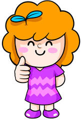 Illustration of Cartoon happy teacher Dream Career and Inspiration for toddler