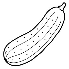 illustration of a cucumber vector design