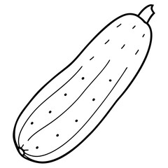 illustration of a cucumber vector design 
