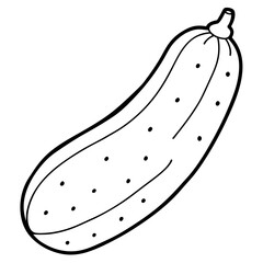 illustration of a cucumber vector design 