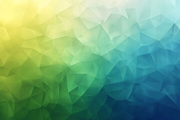 Obraz premium Geometrical shades, soft gradient background, blue, green and yellow