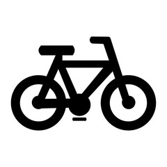 racing bike icon vector, racing bike illustration in flat silhouette style, black and white color and transparan background