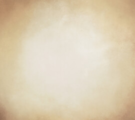 Vintage Beige Grunge Background with Light Center