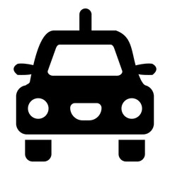 car vector Icon, vector car illustration in silhouette style for your company logo and web design, black and white color and transparan background
