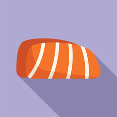 Salmon sashimi showing delicious fish meat texture