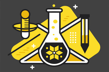  Logo for science research company vector illustration
