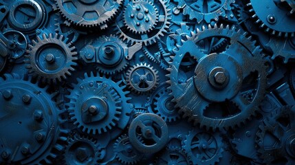 Abstract gears and cogs representing career mechanics