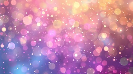 Dreamy Bokeh Abstract Background with Multicolored Lights for Festive Celebrations, Holiday Events, and Creative Design Projects