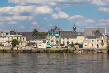 the town of Saumur, on the banks of the Loire River