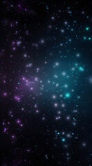 Fototapeta premium Digital dark green glitter starry sky abstract graphic poster mobile phone background 