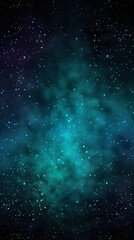 Fototapeta premium Digital dark green glitter starry sky abstract graphic poster mobile phone background 