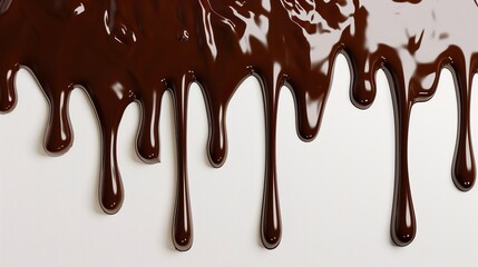 Dripping Melted Chocolate Close Up