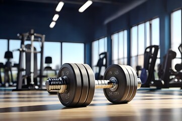 Fototapeta premium 3d gym equipment