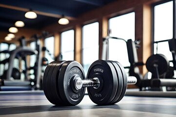 Fototapeta premium 3d gym equipment