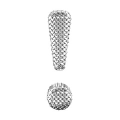 Silver ribbed symbol