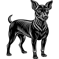 illustration of dog,wolf, head, dog, vector, animal, black,