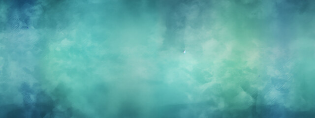 Calm Gradient Green to Blue Background with Subtle Blurred Effects