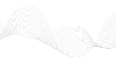 Fototapeta premium Abstract background with grey Wave Swirl, frequency sound wave, smoke waves, twisted curve lines with blend effect. 