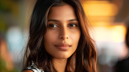 Fototapeta premium close up portrait of a young asiatic woman