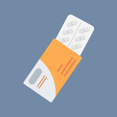 Various meds. Pills, capsules blisters, glass bottles with liquid medicine, plastic tubes with caps. Medication and supplements collection.