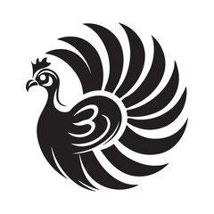 Turkey Logo design Images. Turkey Chicken Logo Template Stock Vector on white background