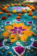 Fototapeta premium Flower Design Table Cloth