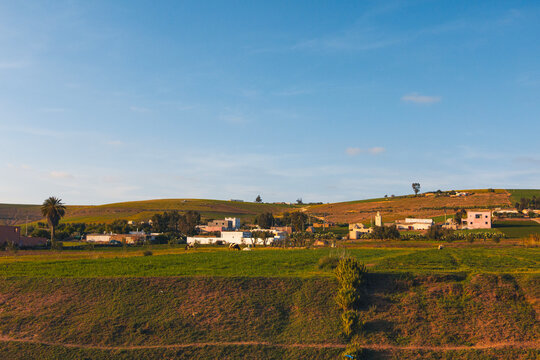 view of a rural landscape in Morocco