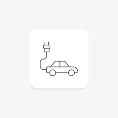 Sustainable Mobility thinline icon , vector, pixel perfect, illustrator file