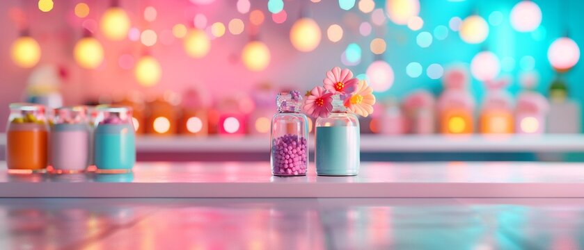 Miniature store with efficient assistance services, vibrant tones, digital painting, high detail, dynamic scene