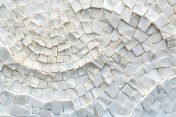 An intricate illustration featuring an array of white cobblestones arranged in a beautiful fan pattern, exuding elegance and sophistication. Perfect for backgrounds, wallpapers, or design elements.