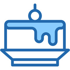 Vector Icon Semifreddo, Italian Food, Dessert, Ice Cream, Italian Food