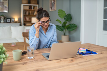 Telemedicine. Young woman doctor working at home office, private general practitioner, healthcare and medical female worker using laptop computer for contact with senior patients Helping people online