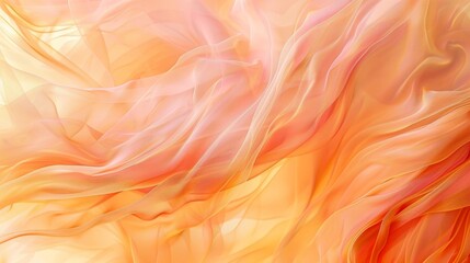 Obraz premium Flowing silk textures in pastel bonfire colors creating a dreamy wallpaper