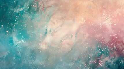 Fototapeta premium Abstract backdrop with misty diffused textures and shimmering particles