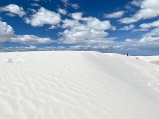 white sand dunes