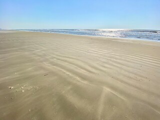 footprints on the beach