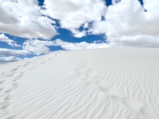 white sand dunes