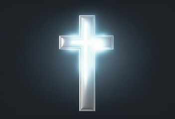 Obraz premium Christian Cross on isolated background