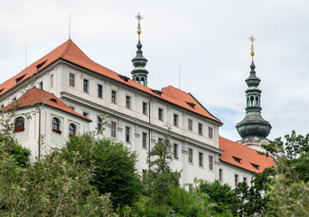 Strahov Monastery, a Premonstratensian abbey founded in 12 century, located in Strahov, Prague, Czech Republic