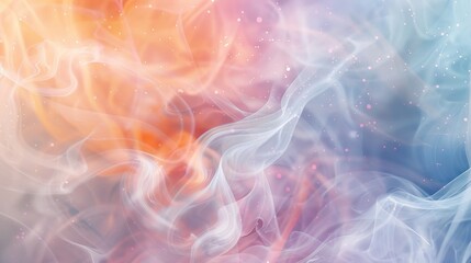 Obraz premium Dynamic abstract wallpaper with smoke-like patterns and glowing dots