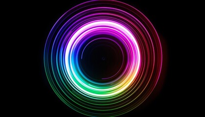 RGB glow, soft, expanding from the centre of the image all the way to the edges of the image