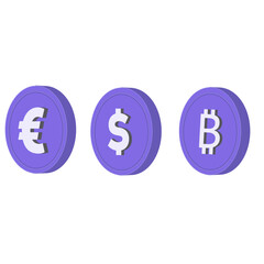 Obraz premium currency coins